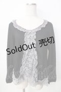 axes femme / リボンブローチ付Aラインプルオーバー M 黒 Y-25-09-22-073-AX-TO-SZ-ZY