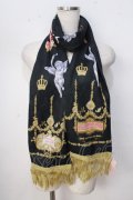 metamorphose / 天使ノ祝福 マフラー  黒 Y-25-09-22-012-ME-ZA-SZ-ZY