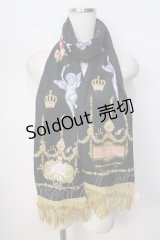 metamorphose / 天使ノ祝福 マフラー  黒 Y-25-09-22-012-ME-ZA-SZ-ZY