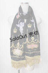 metamorphose / 天使ノ祝福 マフラー  黒 Y-25-09-22-012-ME-ZA-SZ-ZY