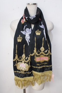 画像1: metamorphose / 天使ノ祝福 マフラー  黒 Y-25-09-22-012-ME-ZA-SZ-ZY
