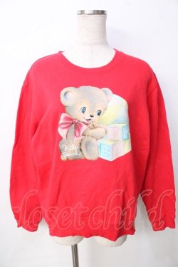 画像1: Nile Perch / くまちゃんトレーナー  赤 Y-25-09-22-075-LO-TO-SZ-ZY