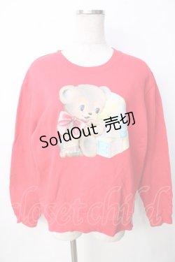 画像1: Nile Perch / くまちゃんトレーナー  赤 Y-25-09-22-075-LO-TO-SZ-ZY