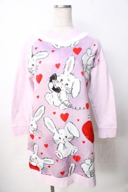 画像1: MILK / Bunny playワンピース  ピンクベース Y-25-09-22-077-ML-OP-SZ-ZY