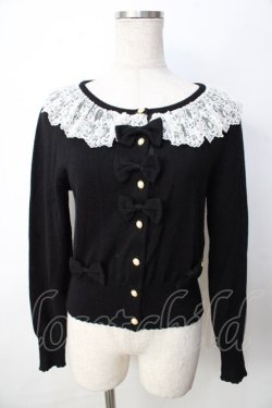 画像1: BABY,THE STARS SHINE BRIGHT / Crown Lace カーディガン  黒 Y-25-09-22-080-BA-TO-SZ-ZY