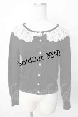 画像1: BABY,THE STARS SHINE BRIGHT / Crown Lace カーディガン  黒 Y-25-09-22-080-BA-TO-SZ-ZY