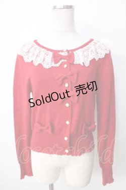 画像1: BABY,THE STARS SHINE BRIGHT / Crown Lace カーディガン  赤 Y-25-09-22-081-BA-TO-SZ-ZY