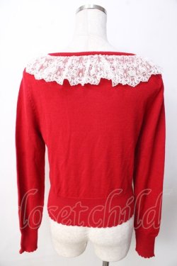画像2: BABY,THE STARS SHINE BRIGHT / Crown Lace カーディガン  赤 Y-25-09-22-081-BA-TO-SZ-ZY