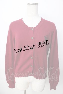 画像1: ALICE and the PIRATES / A/P TRAINカーディガン  ワイン Y-25-09-22-083-PA-TO-SZ-ZY