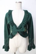 metamorphose / カメオ刺繍ボレロ  グリーン Y-25-09-22-087-ME-TO-SZ-ZY