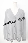 NieR Clothing / ニットカーディガン  グレー Y-25-09-22-089-PU-TO-SZ-ZY