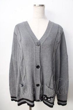 画像1: NieR Clothing / ニットカーディガン  グレー Y-25-09-22-089-PU-TO-SZ-ZY