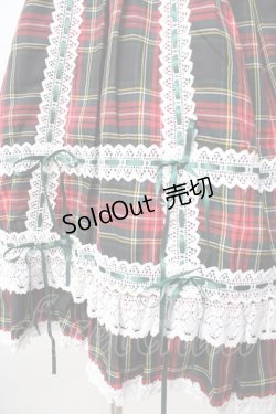 画像4: BABY,THE STARS SHINE BRIGHT / タータンチェックベビードールジャンパースカート  グリーン Y-25-09-22-090-BA-OP-SZ-ZY