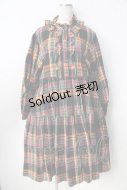 画像1: Candy Stripper / HOLY NIGHTワンピース 2 黒 Y-25-09-22-092-PU-OP-SZ-ZY