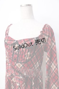 画像3: TRALALA / チェックオフショルチュニック 0 赤 Y-25-09-22-096-LO-OP-SZ-ZY