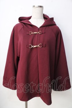 画像1: axes femme / ダンボールニットケープ F ワイン Y-25-09-22-097-AX-TO-SZ-ZY