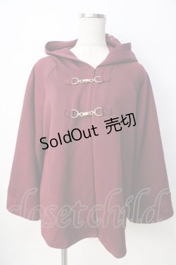 画像1: axes femme / ダンボールニットケープ F ワイン Y-25-09-22-097-AX-TO-SZ-ZY