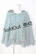 axes femme POETIQUE / ガーリー裏ボアニットケープ M グリーン Y-25-09-22-099-AX-JA-SZ-ZI