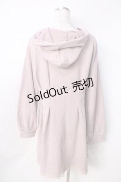 画像2: axes femme POETIQUE / レースアップパーカーワンピース M ピンク Y-25-09-22-107-AX-OP-SZ-ZY