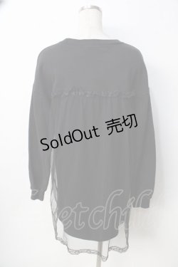 画像2: Bubbles / スウェットチュールワンピース  黒 Y-25-09-22-110-CA-OP-SZ-ZY