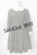 F&A / ベルト付きクレリック衿ワンピース F グリーン Y-25-09-22-112-LO-OP-SZ-ZY