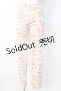 axes femme / 花柄ストレッチパンツ M オレンジ Y-25-09-22-117-AX-PA-SZ-ZY