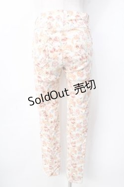 画像2: axes femme / 花柄ストレッチパンツ M オレンジ Y-25-09-22-117-AX-PA-SZ-ZY