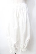 axes femme kawaii / コットンロングドロワーズ  白 Y-25-09-22-118-AX-PA-SZ-ZY