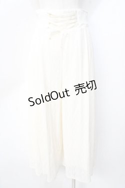 画像2: axes femme / バックレースアップパンツ  生成り Y-25-09-22-119-AX-PA-SZ-ZT010