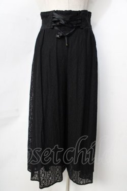画像2: axes femme / バックレースアップパンツ  黒 Y-25-09-22-120-AX-PA-SZ-ZY
