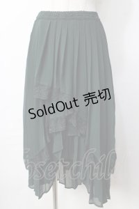 axes femme / プリーツフィッシュテールスカート  グリーン Y-25-09-22-127-AX-SK-SZ-ZI