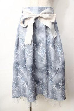 画像1: axes femme / アイスローズ柄スカート  グレー Y-25-09-22-128-AX-SK-SZ-ZY