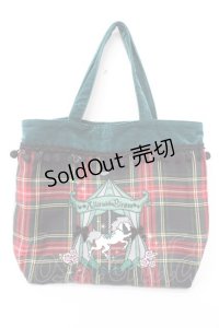 ALICE and the PIRATES / カルーセルアップリケトートバッグ  グリーン Y-25-09-22-019-PA-BG-SZ-ZY