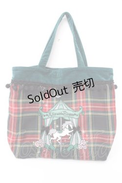 画像1: ALICE and the PIRATES / カルーセルアップリケトートバッグ  グリーン Y-25-09-22-019-PA-BG-SZ-ZY