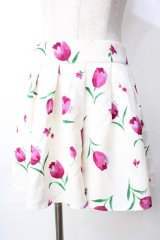 LODISPOT / チューリップ柄スカート  生成り Y-25-09-22-131-LO-SK-SZ-ZT022