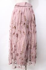 画像2: 【SALE】axes femme / ボタニカル刺繍スカート  ピンク Y-25-09-22-133-AX-SK-SZ-ZT162 (2)