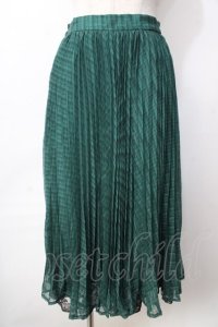 axes femme / チェックプリーツスカート  グリーン Y-25-09-22-135-AX-SK-SZ-ZT010