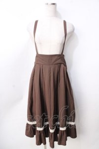 Amavel / コルセット風サススカート  ブラウン Y-25-09-22-137-CA-SK-SZ-ZY
