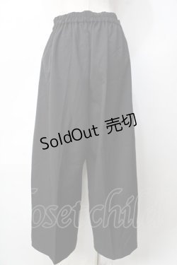 画像2: axes femme / サイドチェックワイドパンツ  黒 Y-25-09-22-138-AX-PA-SZ-ZY