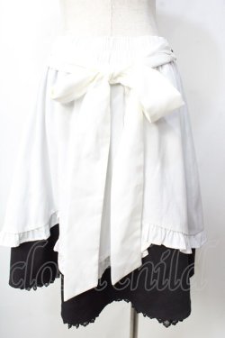 画像2: axes femme POETIQUE / フリルエプロンデザインスカート  黒 Y-25-09-22-143-AX-SK-SZ-ZY
