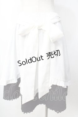 画像2: axes femme POETIQUE / フリルエプロンデザインスカート  黒 Y-25-09-22-143-AX-SK-SZ-ZY