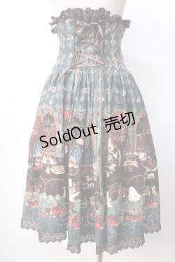 画像2: ALICE and the PIRATES / ミセス・ハロウィンアップルの奇妙な晩餐会スカート  グリーン Y-25-09-22-146-PA-SK-SZ-ZY