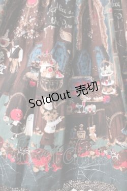 画像3: ALICE and the PIRATES / ミセス・ハロウィンアップルの奇妙な晩餐会スカート  グリーン Y-25-09-22-146-PA-SK-SZ-ZY