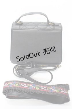 画像2: axes femme / ジャガードテープショルダー  黒 Y-25-09-22-020-AX-BG-SZ-ZY