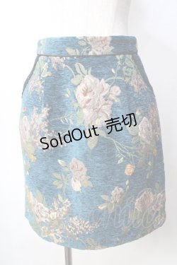 画像1: axes femme / モールゴブラン台形スカート  グリーン Y-25-09-22-148-AX-SK-SZ-ZY