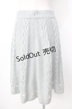 画像2: axes femme / プチバラ使いニットスカート  グリーン Y-25-09-22-151-AX-SK-SZ-ZY