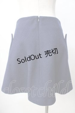 画像2: PAUL＆JOE sister / ネコポケットウールスカート 36 紺 Y-25-09-22-152-LO-SK-SZ-ZY