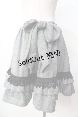 画像2: BABY,THE STARS SHINE BRIGHT / アニバーサリーラメツィードスカート  黒 Y-25-09-22-153-BA-SK-SZ-ZY