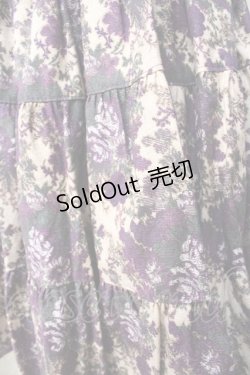 画像3: metamorphose / ゴブランブーケティアードスカート（ミニ丈）  紫 Y-25-09-22-154-ME-SK-SZ-ZY