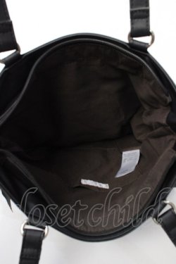 画像3: axes femme POETIQUE / 合皮フリルトートバック  黒 Y-25-09-22-021-AX-BG-SZ-ZY